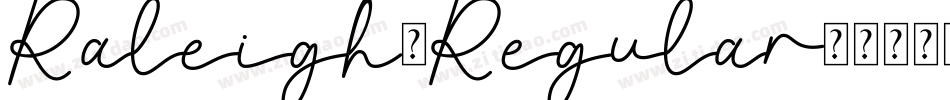 Raleigh-Regular字体转换
