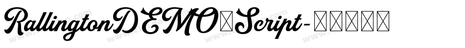 RallingtonDEMO_Script字体转换