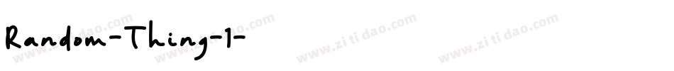Random-Thing-1字体转换