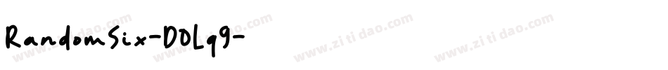 RandomSix-DOLq9字体转换