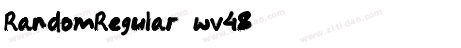 RandomRegular-wv48字体转换