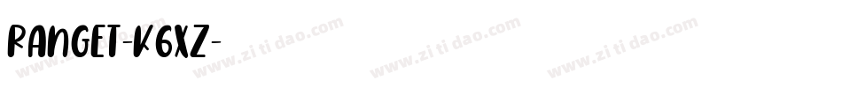 Ranget-K6XZ字体转换