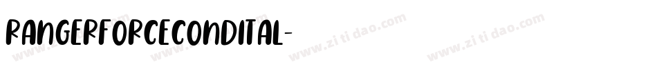 rangerforcecondital字体转换