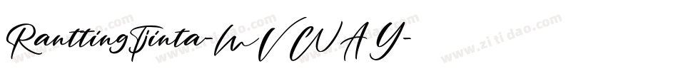 RanttingTjinta-MVWAY字体转换
