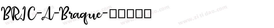 BRIC-A-Braque字体转换