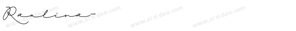 Raulina字体转换