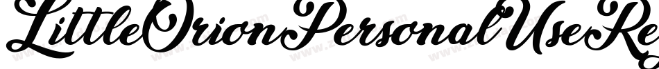 LittleOrionPersonalUseRegular-RpJ6V字体转换