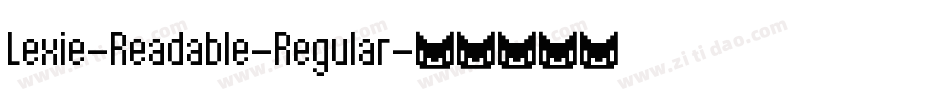 Lexie-Readable-Regular字体转换