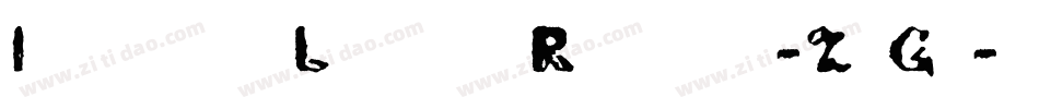 IrregularLittlesRegular-ZvGm字体转换