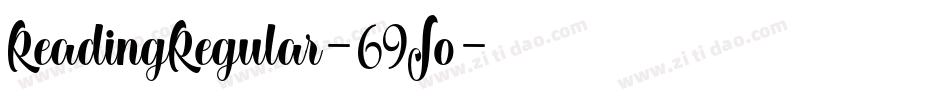 ReadingRegular-69Jo字体转换