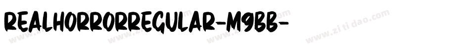 RealhorrorRegular-M9BB字体转换