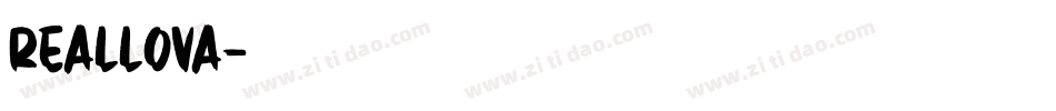 Reallova字体转换