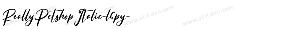 ReallyPetshopItalic-l6py字体转换
