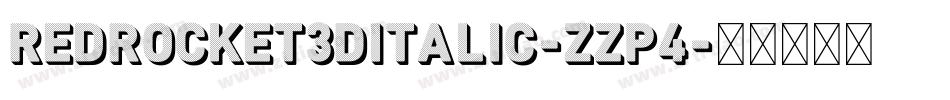 RedRocket3DItalic-zZp4字体转换
