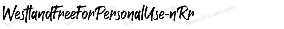 WestlandFreeForPersonalUse-nRrKR字体转换