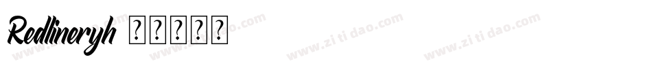 Redlineryh字体转换