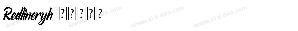 Redlineryh字体转换