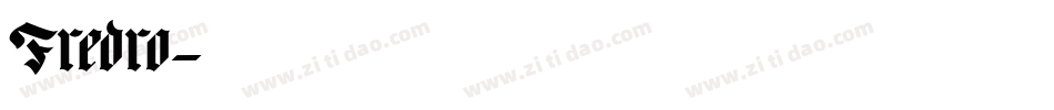 Fredro字体转换