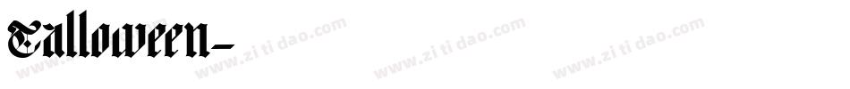 Talloween字体转换