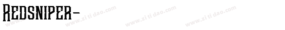 Redsniper字体转换