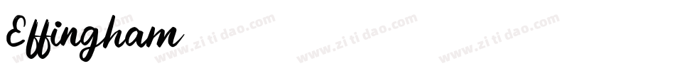Effingham字体转换
