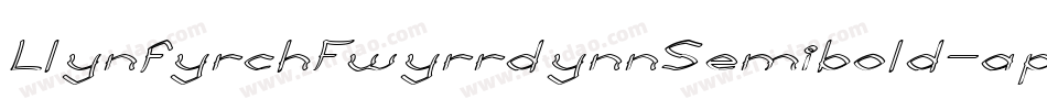 LlynfyrchFwyrrdynnSemibold-apEJ字体转换