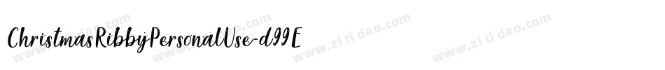 ChristmasRibbyPersonalUse-d99EK字体转换