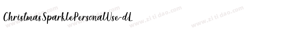 ChristmasSparklePersonalUse-dLal字体转换