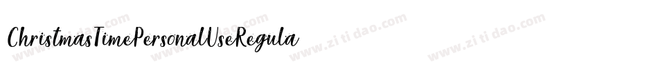 ChristmasTimePersonalUseRegular-adB9字体转换