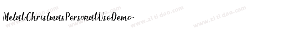 MetalChristmasPersonalUseDemo-4p8x字体转换
