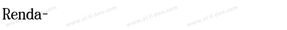 Renda字体转换