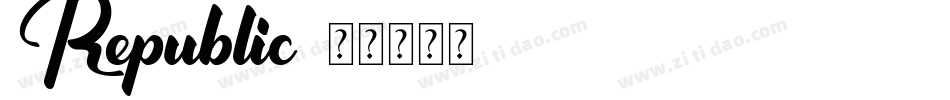 Republic字体转换