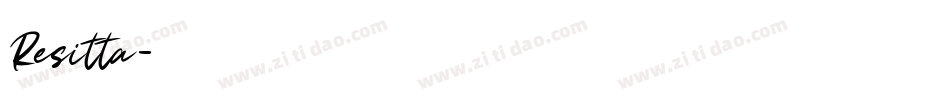 Resitta字体转换