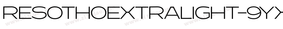 ResothoExtralight-9YXJK字体转换