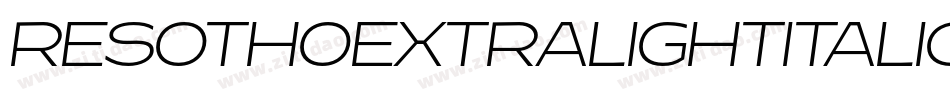 ResothoExtralightItalic-lgKad字体转换