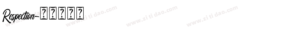 Respection字体转换