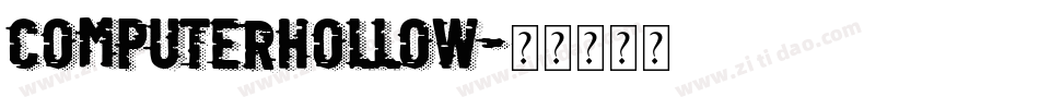 ComputerHollow字体转换