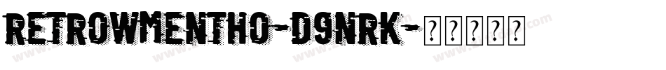 RetrowMentho-d9nrK字体转换