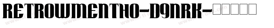 RetrowMentho-d9nrK字体转换