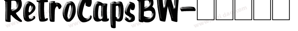 RetroCapsBW字体转换
