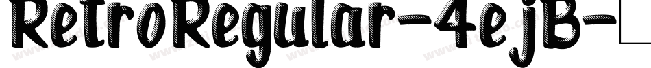 RetroRegular-4ejB字体转换