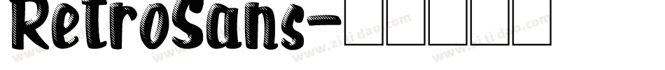 RetroSans字体转换