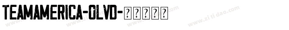 TeamAmerica-oLVd字体转换