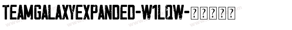 TeamGalaxyExpanded-w1lqw字体转换