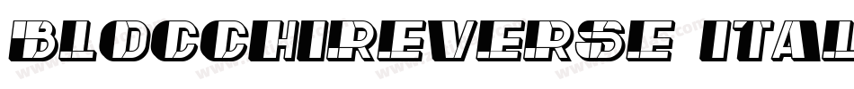 BlocchiReverse-Italic字体转换