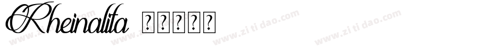 Rheinalita字体转换