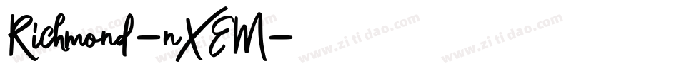 Richmond-nXEM字体转换