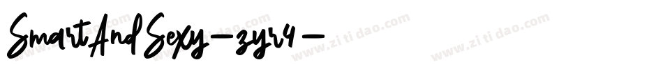 SmartAndSexy-zyr4字体转换