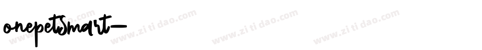 onepetsmart字体转换