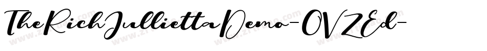 TheRichJulliettaDemo-OVZEd字体转换